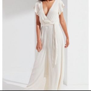 UO Urban Outfitters Marie Prairie Wrap Jumpsuit